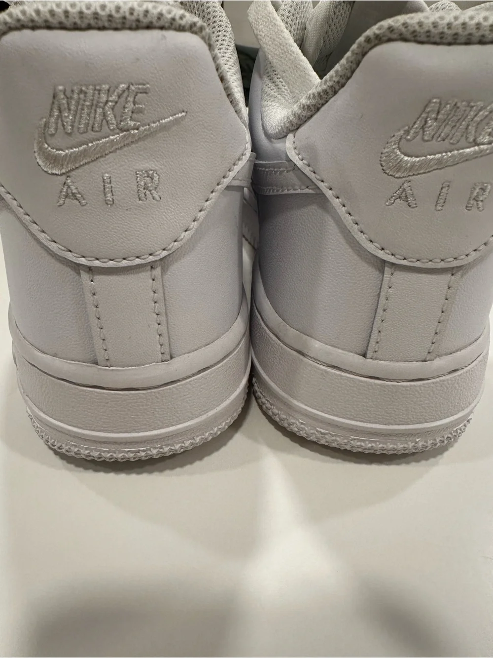 Nike Air Force One White Low-Top Sneakers with Swoosh